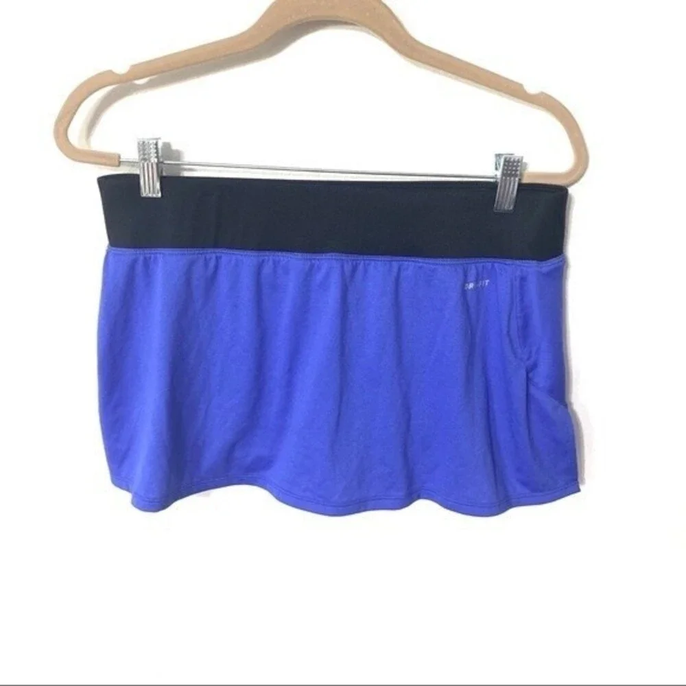 NIKE skirt womens blue/purple dri-fit tennis/golf skirt large